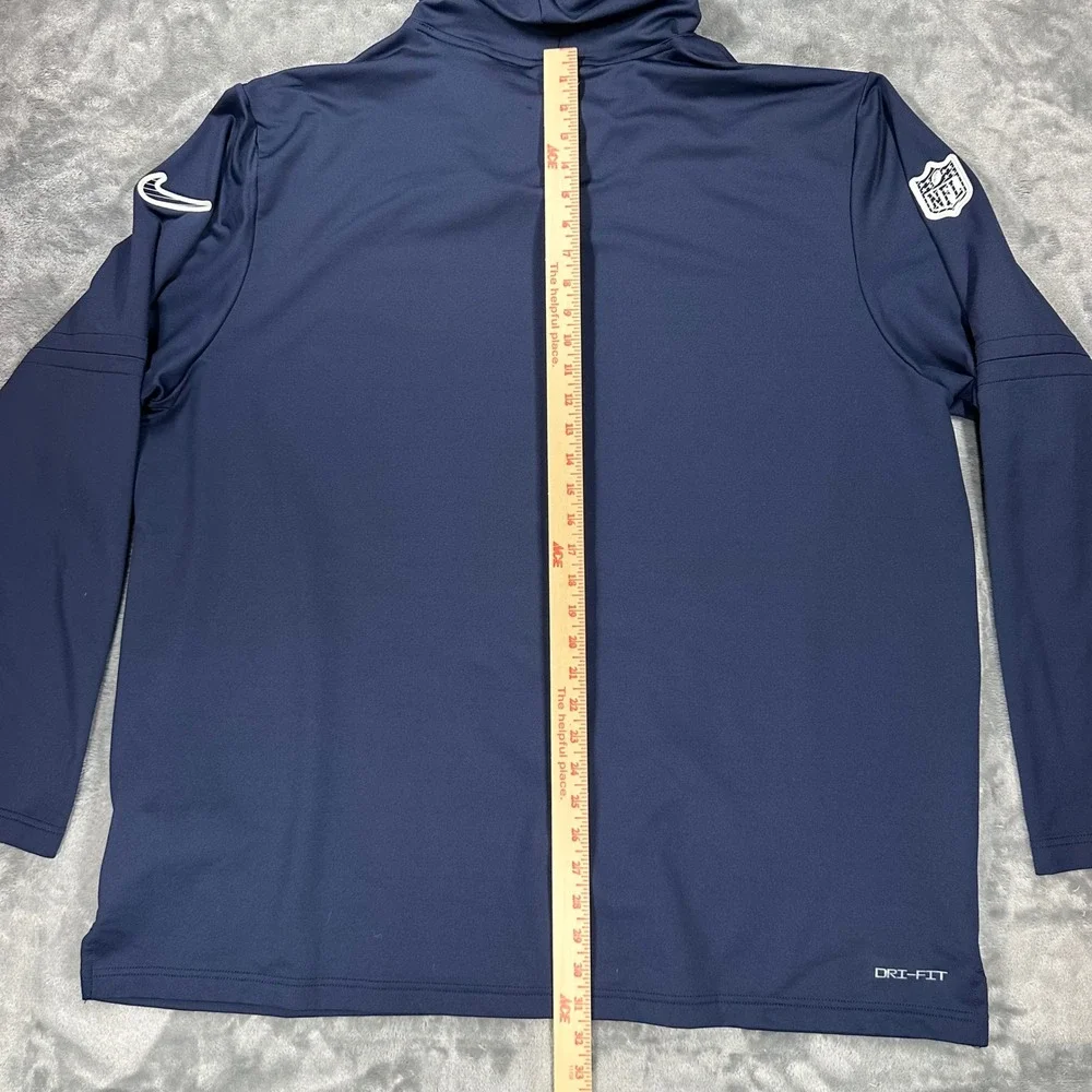 Nike Dallas Cowboys Dri-FIT Hoodie Mens 3XL Navy Blue Training Top 02FC-41S NFL